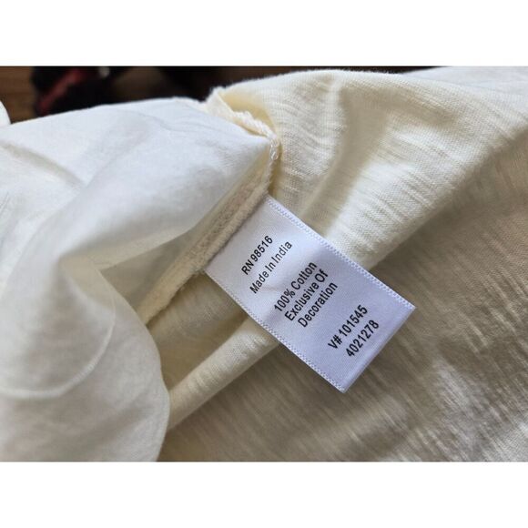 Coldwater Creek Women's NWT Cotton Trellis Pintuck Top Size Small - Picture 2 of 6